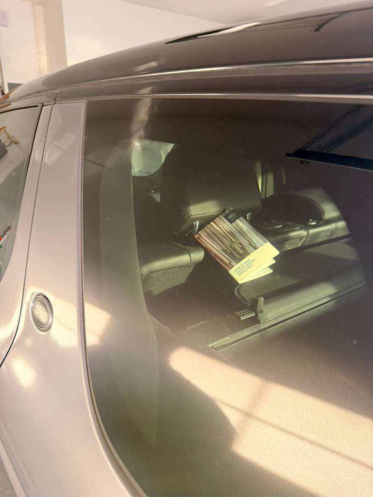 Rear interior with owner's manual