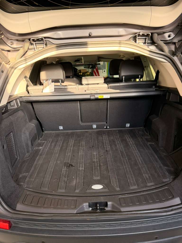 Cargo area with seats up